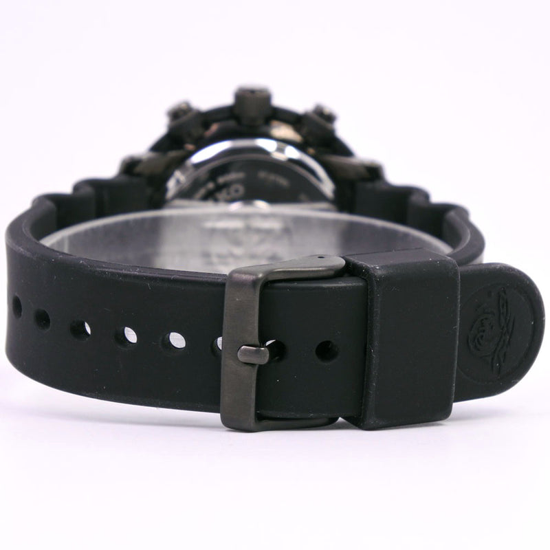 [SEIKO] Seiko Prospex V175-0EC0 Stainless steel x Rubber solar watch Chronograph Men's Black Dial Watch A-Rank