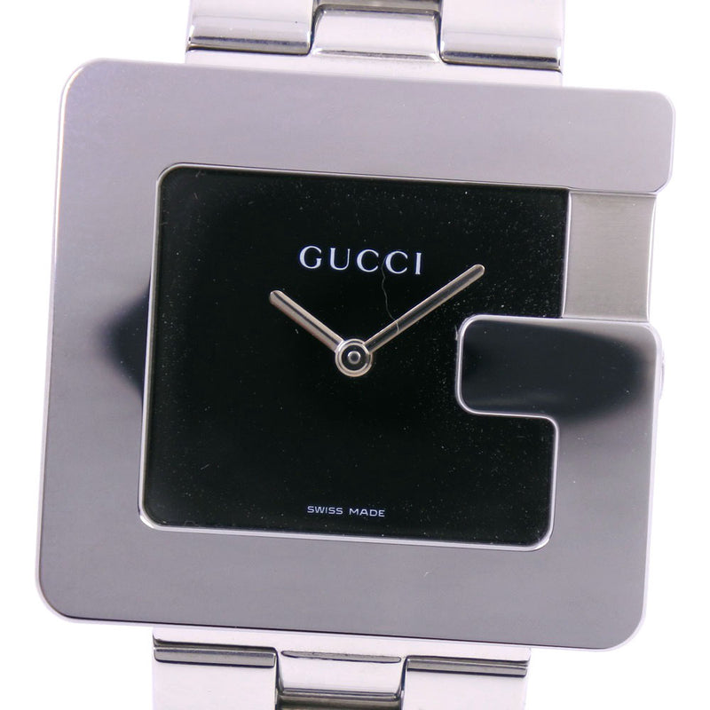 GUCCI] Gucci 3600m watch Stainless Steel Quartz Men Black Dial 