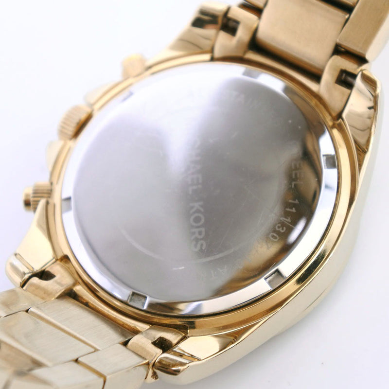 [Michael Kors] Michael Course Watch MK-5166 Stainless Steel x Rhinestone Gold Quartz Chronograph Gold Dial Unisex