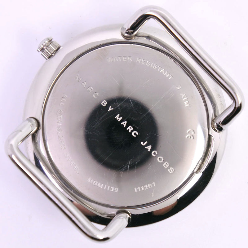 [MARC撰写的Marc Jacobs] Mark by Mark Jacobs MBM1139观看不锈钢X皮革石英男士茶表盘