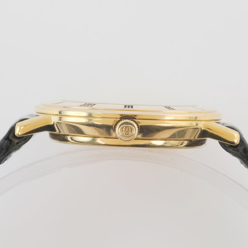 [Gucci] Gucci 3000L Reloj de acero inoxidable x Cuarto de oro Ladies Damas de diale negra