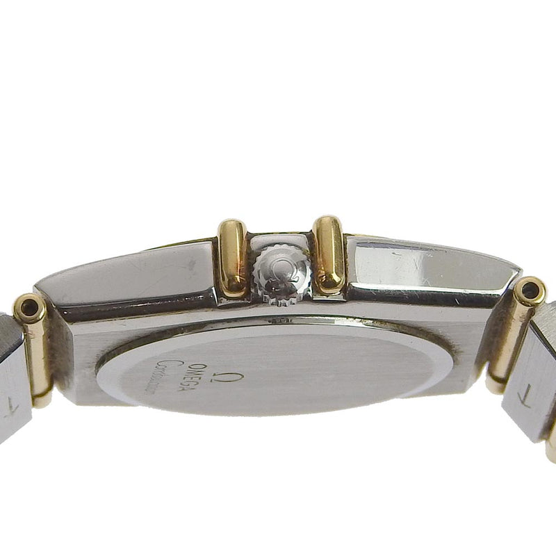 [OMEGA] Omega Constellation Mini Stainless Steel Silver Quartz Analog Display Ladies White Dial Dial Watch