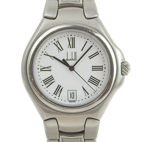 [DUNHILL] Dunhill Rondinium 119-14877 Stainless steel Steel Silver Quartz Analog Display Men White Dial Dial Watch