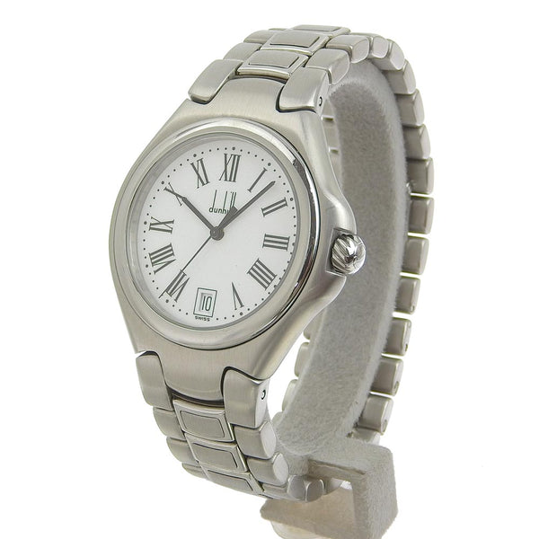 [DUNHILL] Dunhill Rondinium 119-14877 Stainless steel Steel Silver Quartz Analog Display Men White Dial Dial Watch