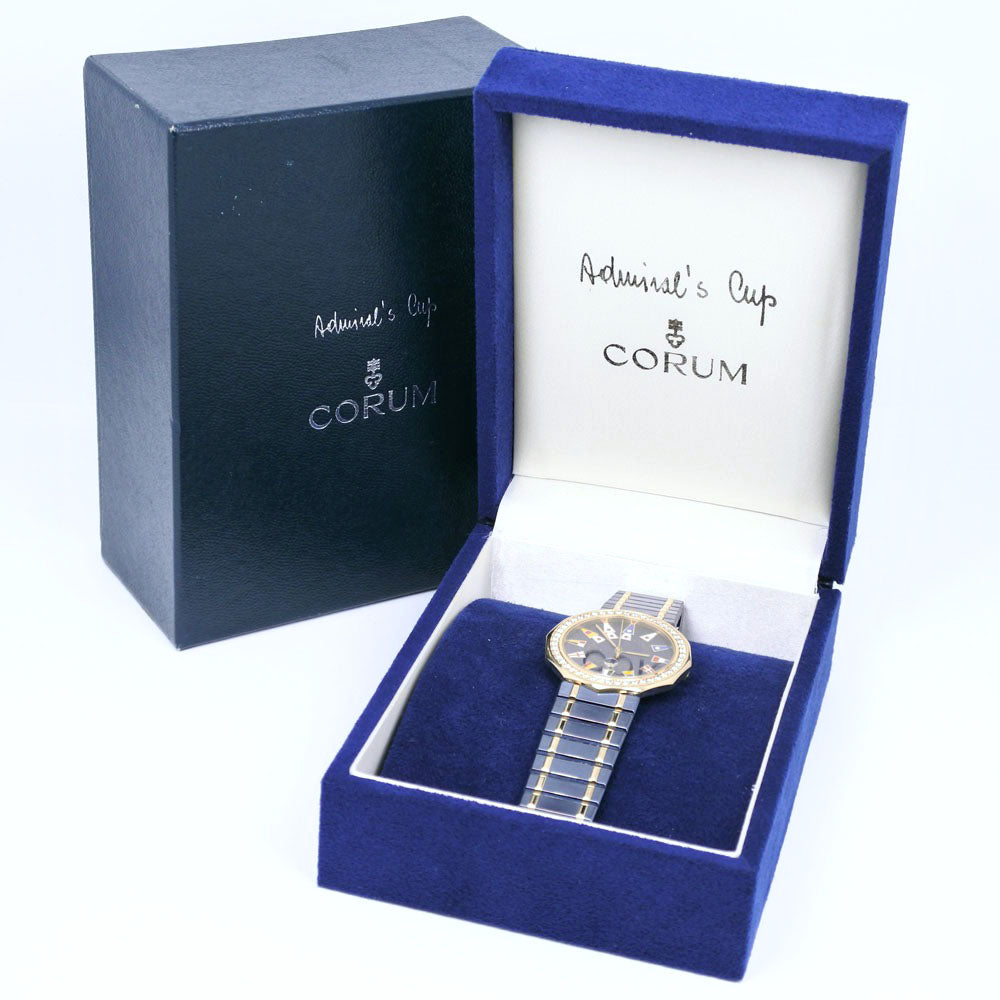 コルム CORUM アドミラルズカップ ダイヤベゼル クォーツ メンズ CORUM】コルム アドミラルズカップ ダイヤベゼル 39.812.33.V052 ガン
