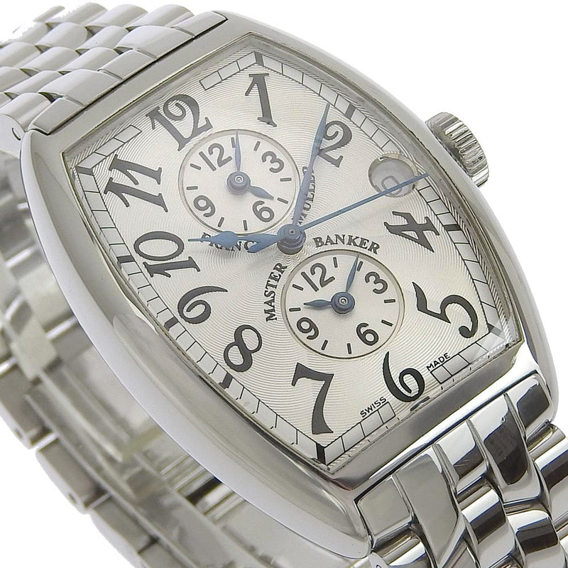 [Franck MULLER] Frank Muller Master Bunker 5850MB Stainless Steel Silver Automatic Men's Silver Dial Watch A-Rank