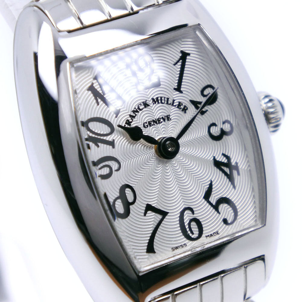 FRANCK MULLER フランクミュラー ウォッチ トノーカーベックス プティ 時計 2502QZ 腕時計
 ステンレススチール SS ホワイト ホワイト文字盤 レディース【中古】 中古【2502QZ】フランク・ミュラー（FRANCK MULLER） トノーカー