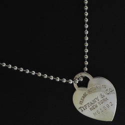 TIFFANY & CO.] Tiffany Rettonuti Fanny Heart Tag Ball Chain Silver