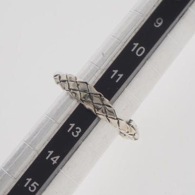 ボッテガ ヴェネタ イントレチャート リング 指輪 12号 SV925 シルバー ボッテガヴェネタ イントレチャート シルバー925 19号 シルバー メンズ