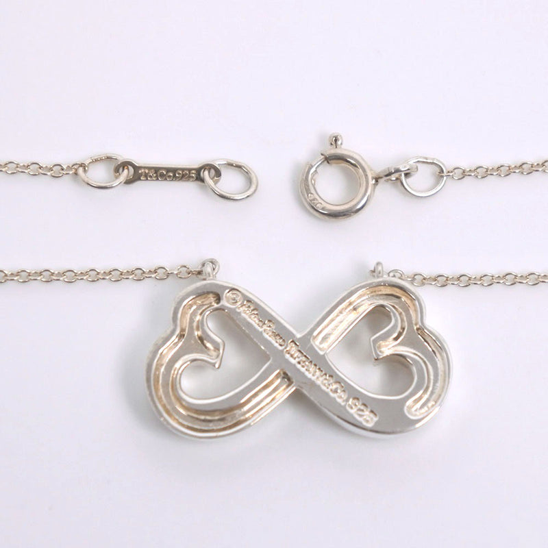 [TIFFANY & CO.] Tiffany Double Rubbing Heart Paloma Pikaso Necklace Silver 925 Ladies Necklace A-Rank