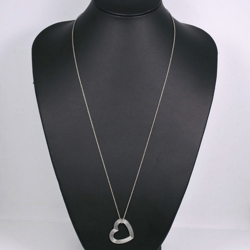 [TIFFANY & CO.] Tiffany Heart MENARD Necklace Silver 925 Ladies Necklace A-Rank