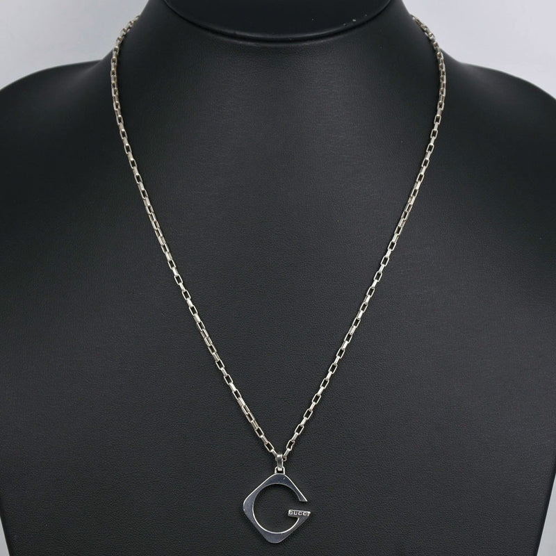 [GUCCI] Gucci G Logo Necklace Silver 925 Ladies Necklace