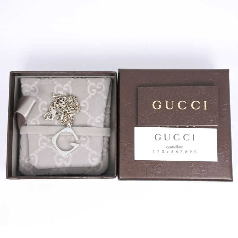 [GUCCI] Gucci G Logo Necklace Silver 925 Ladies Necklace