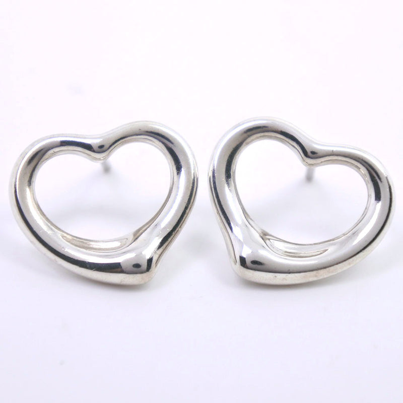 [Tiffany & Co.] Tiffany Open Heart El Saperetti Piercing Silver 925 Ladies Earrings A-Rank