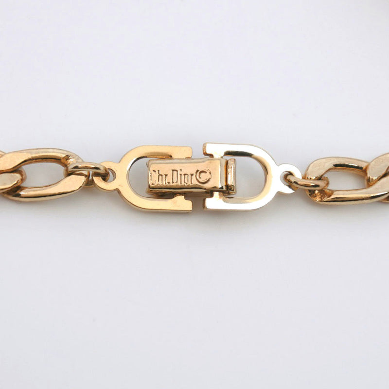 【Dior】クリスチャンディオール
 ブレスレット
 金メッキ×ラインストーン ゴールド レディース ブレスレット
Aランク