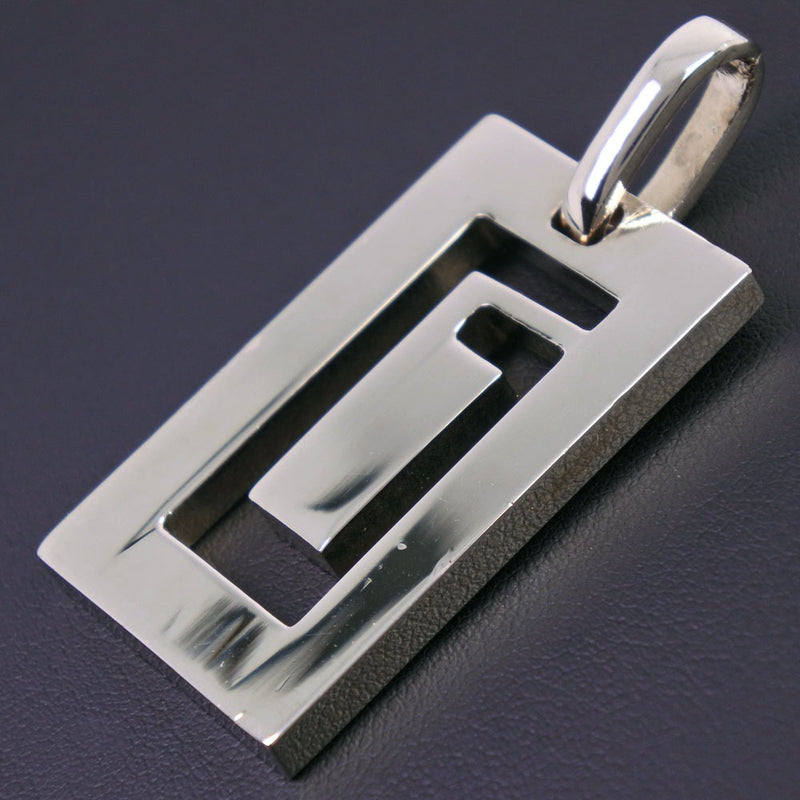 [GUCCI] Gucci G Logo Pendant Top Silver 925 Unisex Pendant Top