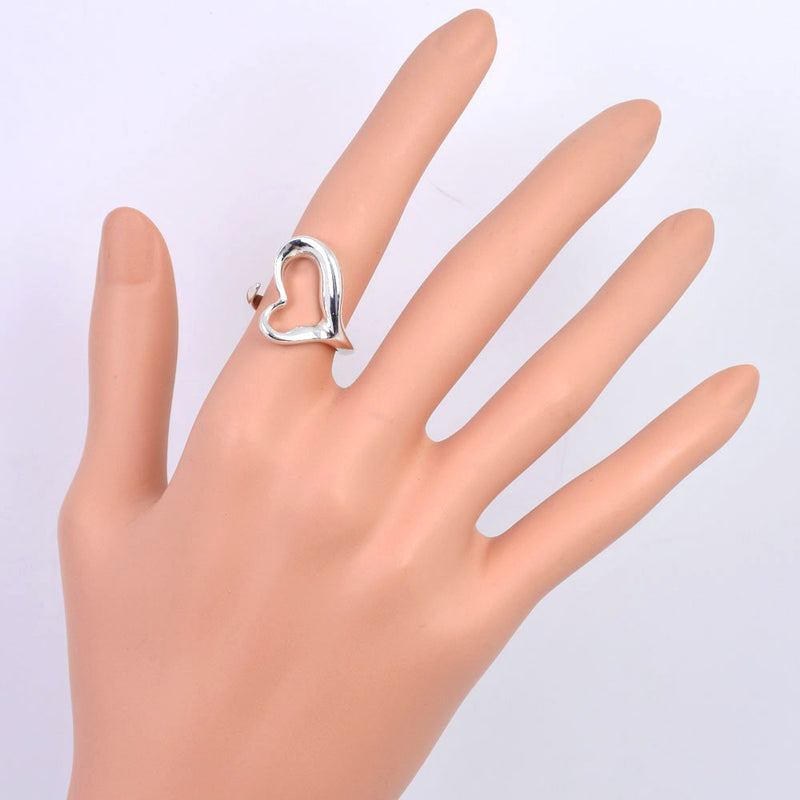 [Tiffany＆Co。] Tiffany Open Heart El Saperti Ring / Ring Silver 925 11女士戒指 /戒指A级