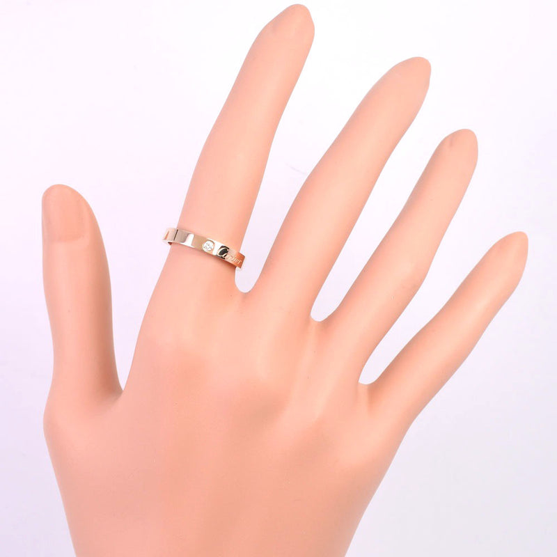 [Cartier] Cartier Englaved 1P diamond ring / ring K18 Pink Gold x Diamond 10.5 Ladies Ring / Ring A-Rank