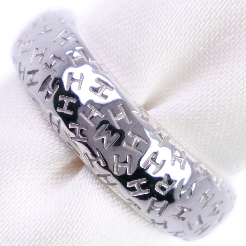 [Hermes] Hermes Logotipo Ring / Ring K18 Gold White No. 8 Ladies Ring / Ring a Rank