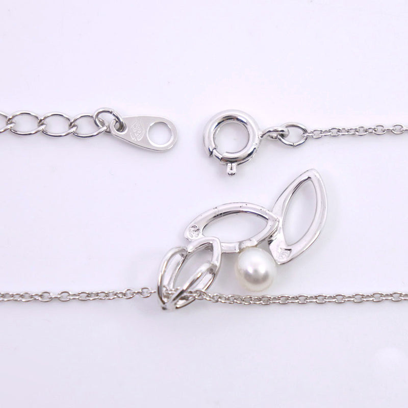 [Tasaki] collar de tasaki plateado 925 × perla collar de damas a-rank