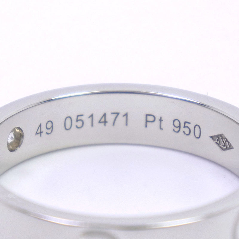 LOUIS VUITTON Ring Alliance Empreinte 1 Point Diamond PT950 Platinum #53  US6.5