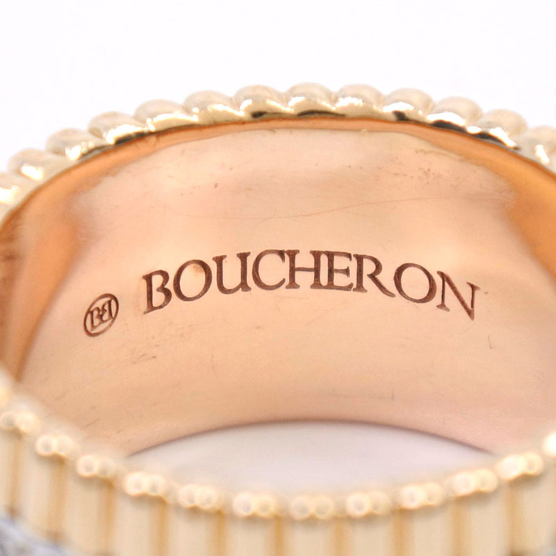 [Boucheron] Busheron牛经典戒指 /戒指K18金X钻石14位女士戒指 /戒指A级