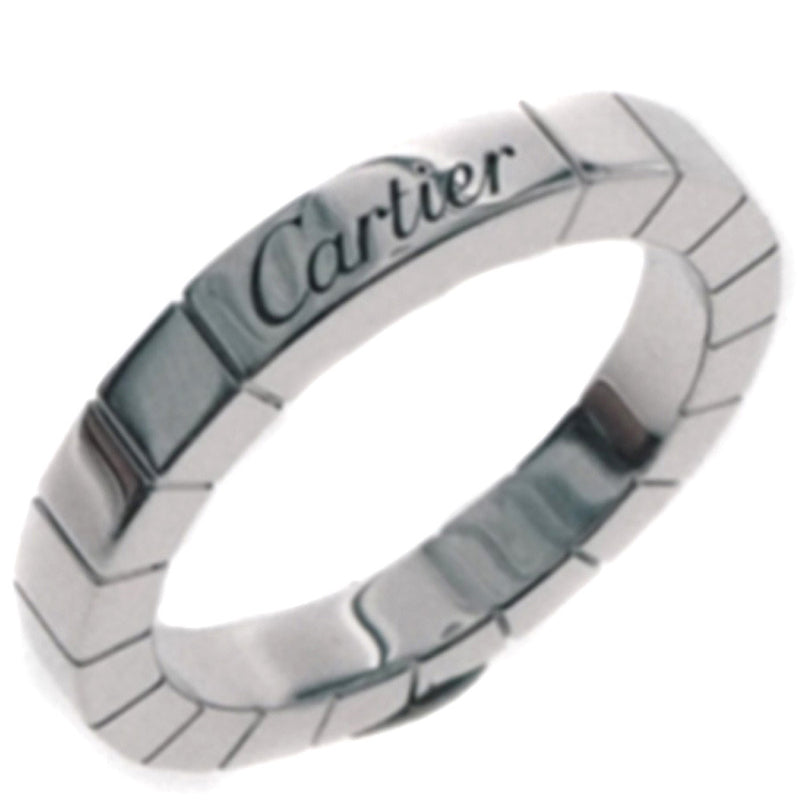 [Cartier] Cartier Laniere K18 White Gold No. 10 Silver Ladies Ring / Ring SA Rank