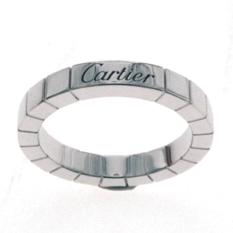 [까르띠에] Cartier Laniere K18 White Gold No. 10 Silver Ladies Ring / Ring SA Rank