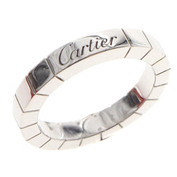 [Cartier] Cartier Laniere K18 White Gold No. 9.5 Silver Ladies Ring / Ring Sa Rank