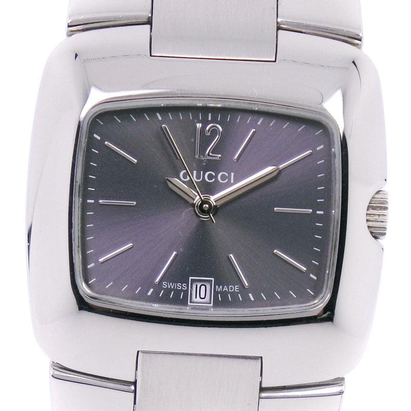 【GUCCI】グッチ
 8500L 腕時計
 ステンレススチール クオーツ レディース グレー文字盤 腕時計