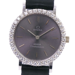 【OMEGA】オメガ
 コンステレーション マイスター Wネーム cal.700 K18ホワイトゴールド×ダイヤモンド 手巻き レディース グレー文字盤 腕時計