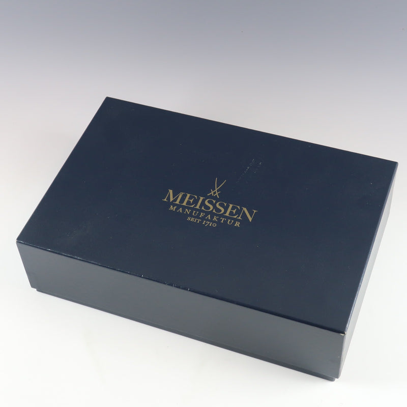 【Meissen】マイセン
 1984～1989 歴代レリーフ 湯呑＆茶托 6客セット 食器
 ポーセリン ユニセックス 食器
Sランク