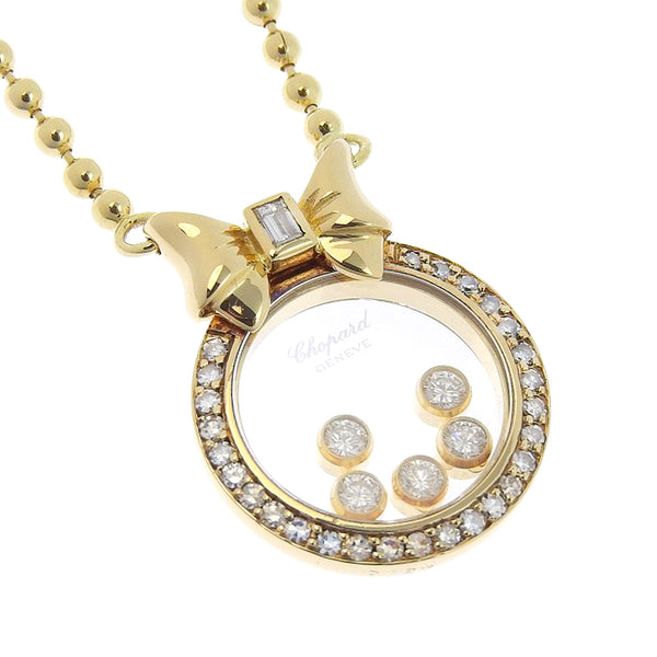 [Chopard] Chopard Happy Diamond Ribbon 4973 K18 Collar de damas de oro amarillo SA
