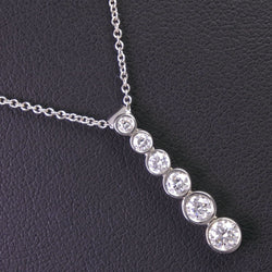 [Tiffany & Co.] Tiffany Graju는 6p 다이아몬드 목걸이 PT950 플래티넘 X 다이아몬드 레이디스 목걸이 A+순위를 먹었습니다.