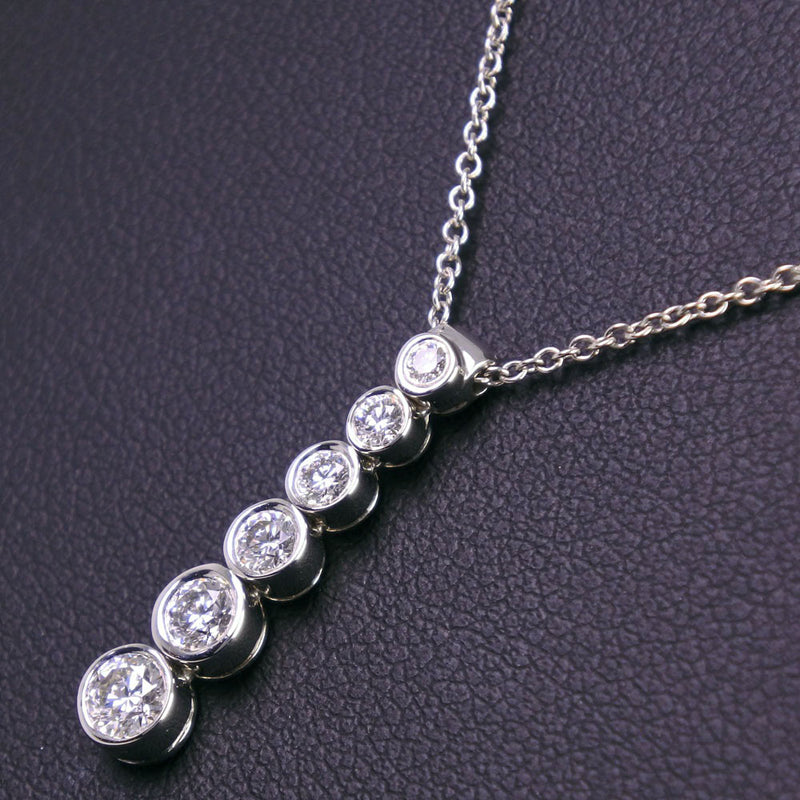 [Tiffany＆Co。] Tiffany Graju吃了6p钻石项链Pt950铂金X钻石女士项链A+等级