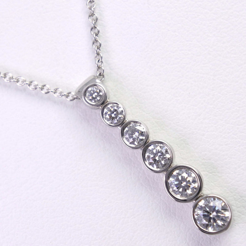 [Tiffany＆Co。] Tiffany Graju吃了6p钻石项链Pt950铂金X钻石女士项链A+等级