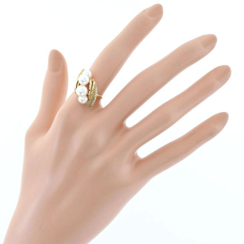 [Mikimoto] Mikimoto ring / ring K14 Yellow Gold x Pearl No. 12 Ladies Ring / Ring A-Rank