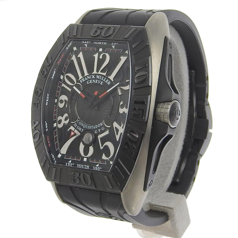 FRANCK MULLER (フランクミュラー) 腕時計 コンキスタドール コンテス 10000HSC 黒文字盤 自動巻き