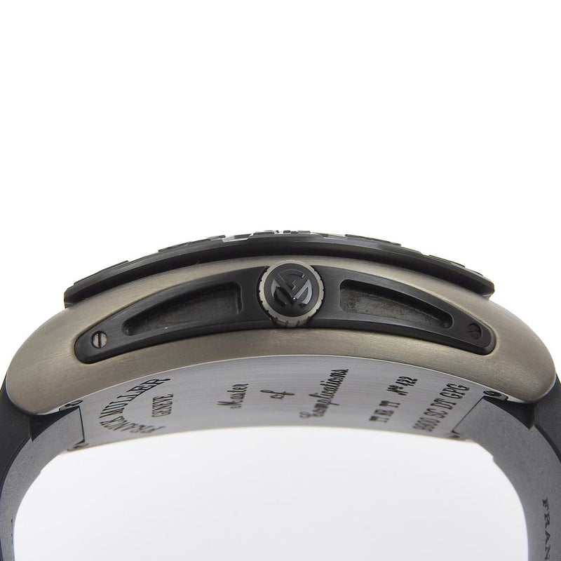 [Franck MULLER] Frank Muller Conquistador Grand Prix 9900SCDT Titanium x Rubber Black Automatic Black Dial Watch A Rank
