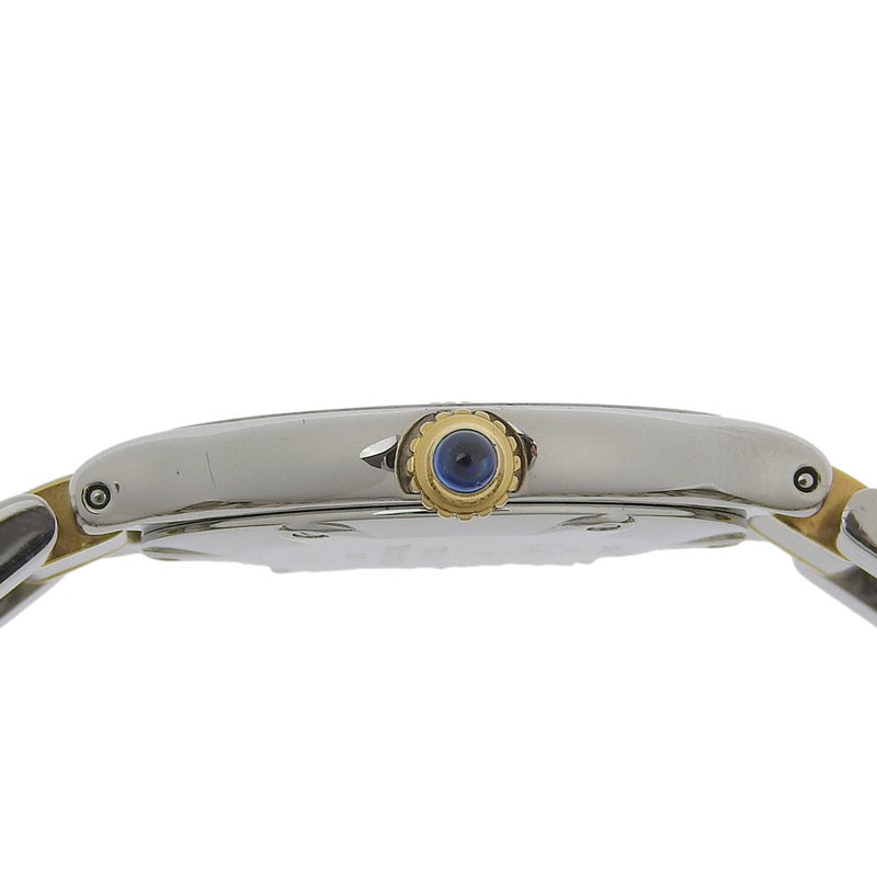 [Cartier] Cartier debe 21 Vantiano de acero inoxidable X Gold de oro Quartz analógico Damas de marcación plateada Dial