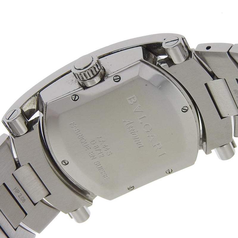 [BVLGARI] Bulgari Ashoma 시계 다이아몬드 인덱스 AA44S 스테인레스 스틸 실버 자동 실버 쉘 다이얼 아시마 남성 랭크