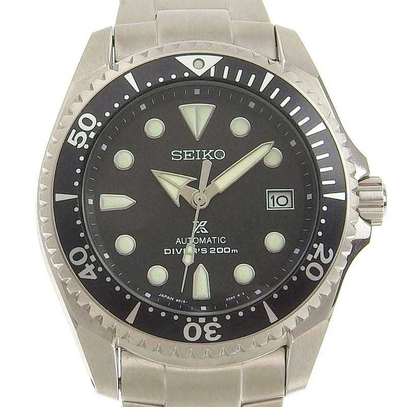 【SEIKO】セイコー
 プロスペックス 6R15-01D0 SBDC029 ステンレススチール シルバー 自動巻き メンズ 黒文字盤 腕時計
A+ランク