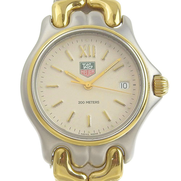 [TAG HEUER] TAG Hoire Cell S05.013 Stainless steel silver quartz analog display Boys ivory dial Watch
