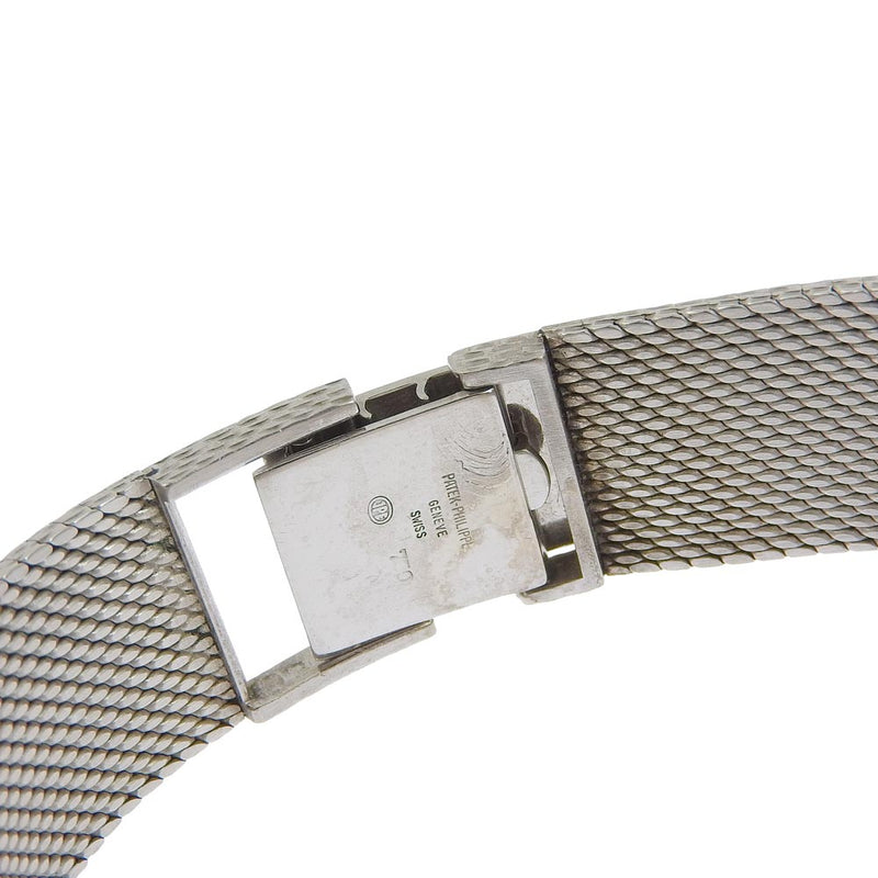 [PATEK PHILIPPE] Patek Philip Calatrava 3563/2 K18 White Gold Silver Automatic Wind Unisex Silver Dial Watch A-Rank