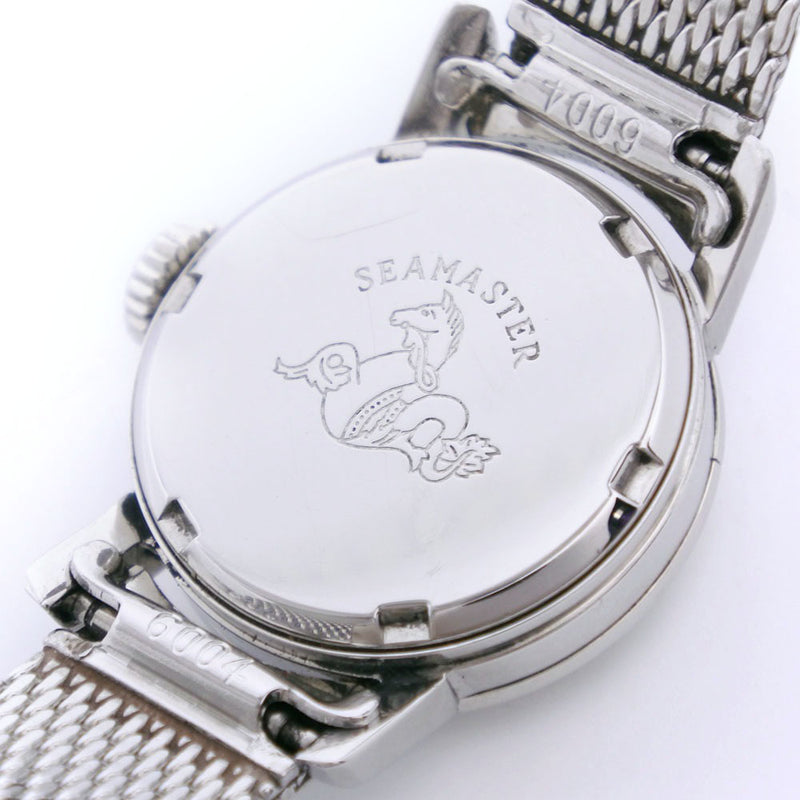【OMEGA】オメガ
 シーマスター ジュネーブ cal.483 ステンレススチール シルバー 手巻き レディース シルバー文字盤 腕時計