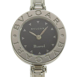 【BVLGARI】ブルガリ
 B-zero1 ビーゼロワン BZ22S ステンレススチール シルバー クオーツ アナログ表示 レディース 黒文字盤 腕時計