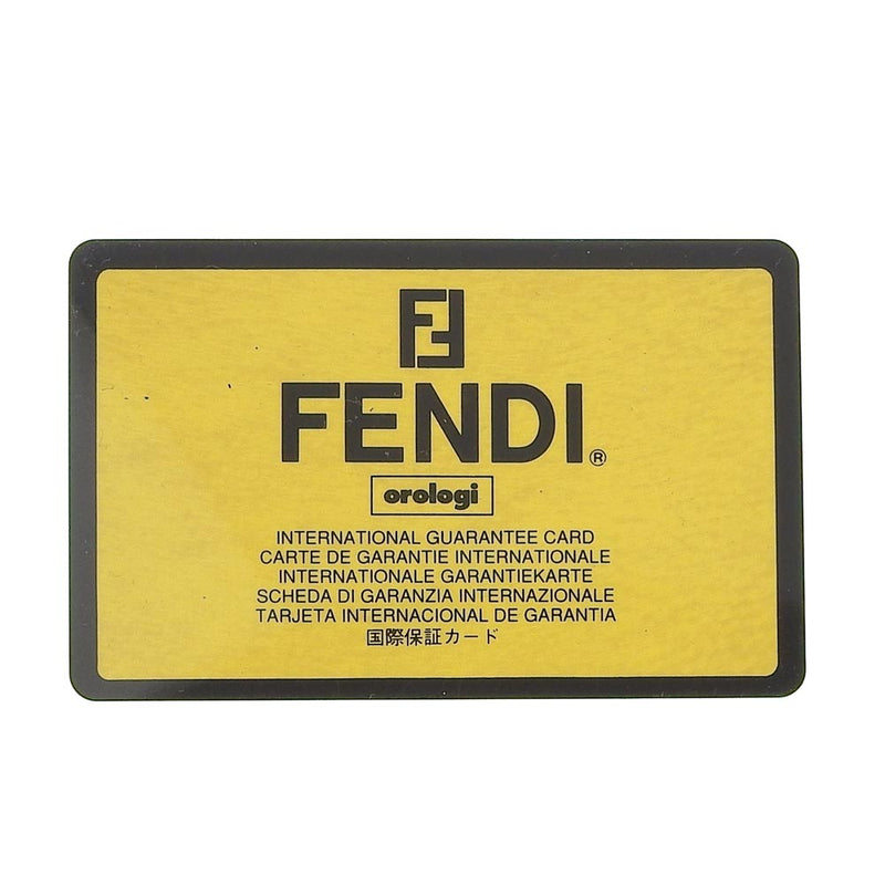 FENDI] Fendi 210L Stainless Steel x Leather Tea Quartz