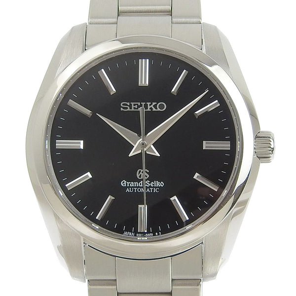 【SEIKO】セイコー
 グランドセイコー 9S61-00B0 SBGR101 ステンレススチール シルバー 自動巻き メンズ 黒文字盤 腕時計
A-ランク