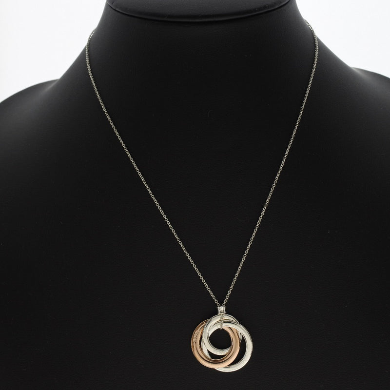 [Tiffany & Co.] Tiffany kerlocking Circle 1837 Silver 925 × lved 금속 실버 레이디 목걸이 A+Rank