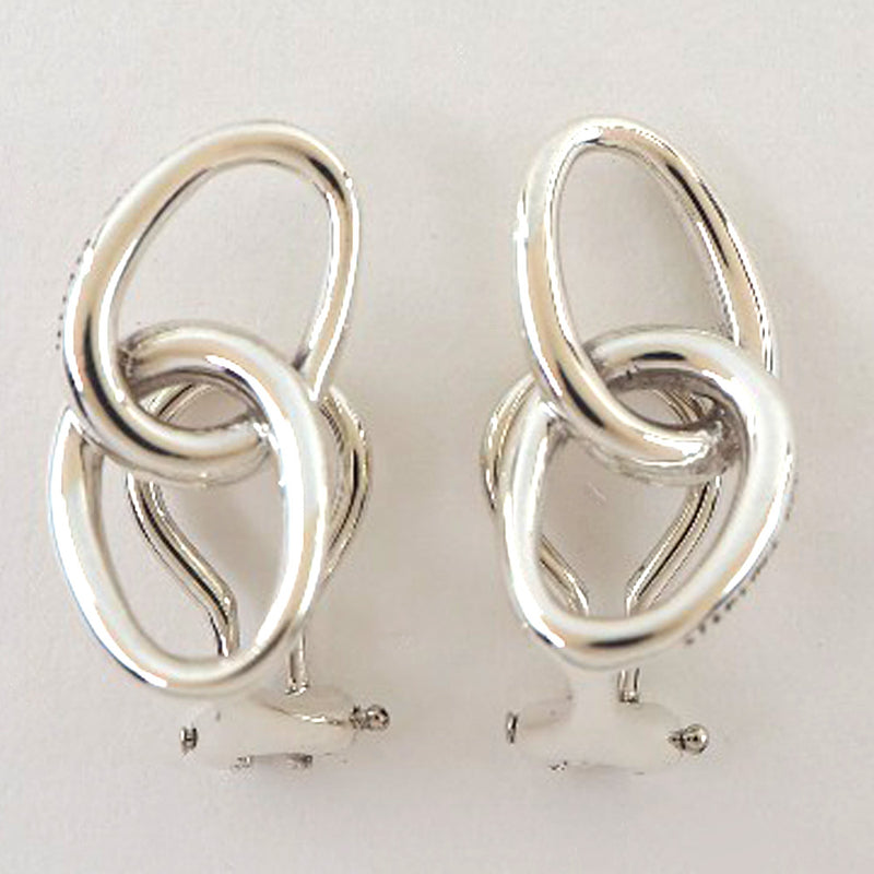 [TIFFANY & CO.] Tiffany Double Loop Elsa Peletti Silver 925 Silver Ladies Eiring A+Rank
